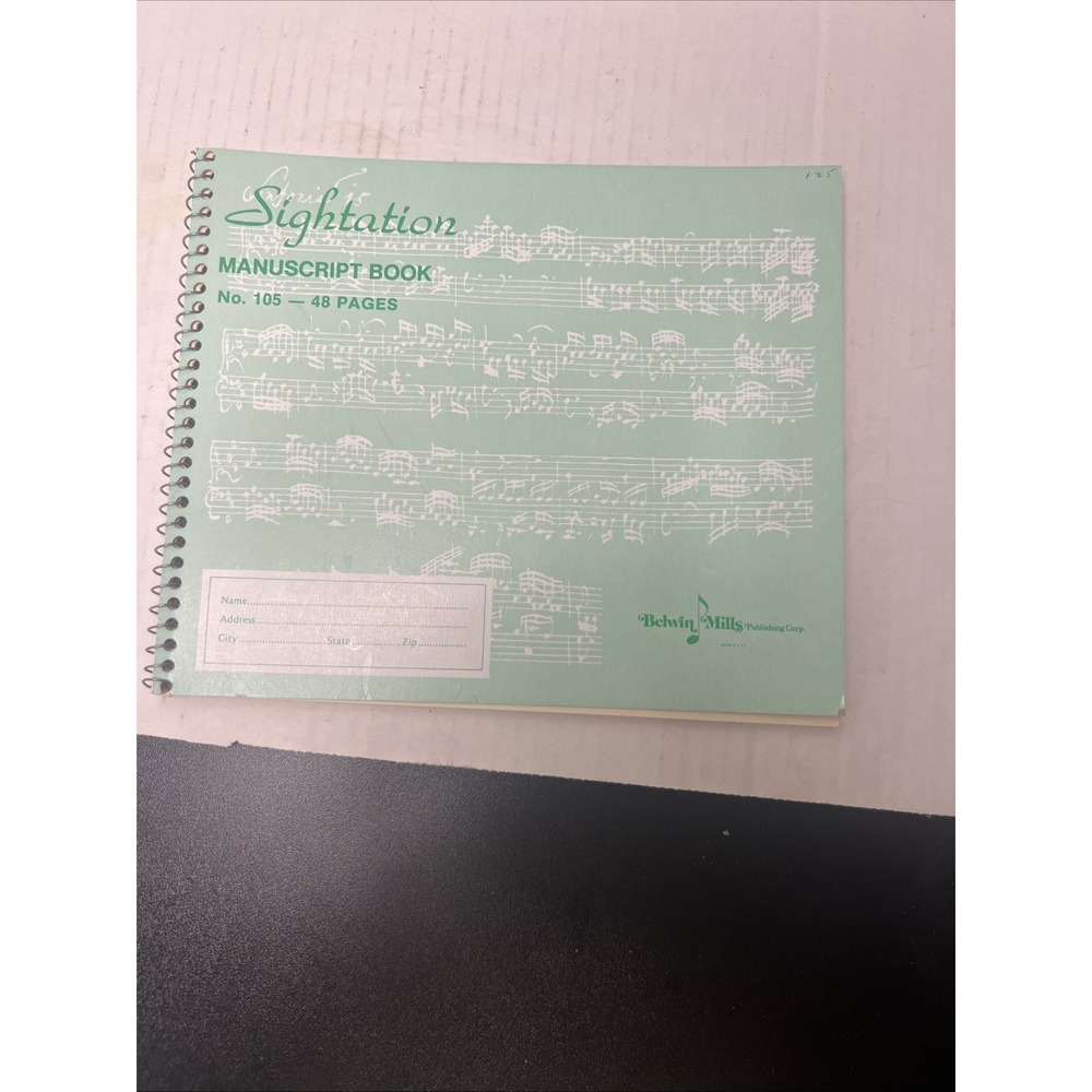 Vintage Manuscript Book for Songwriters: Blank Sheets for Composition